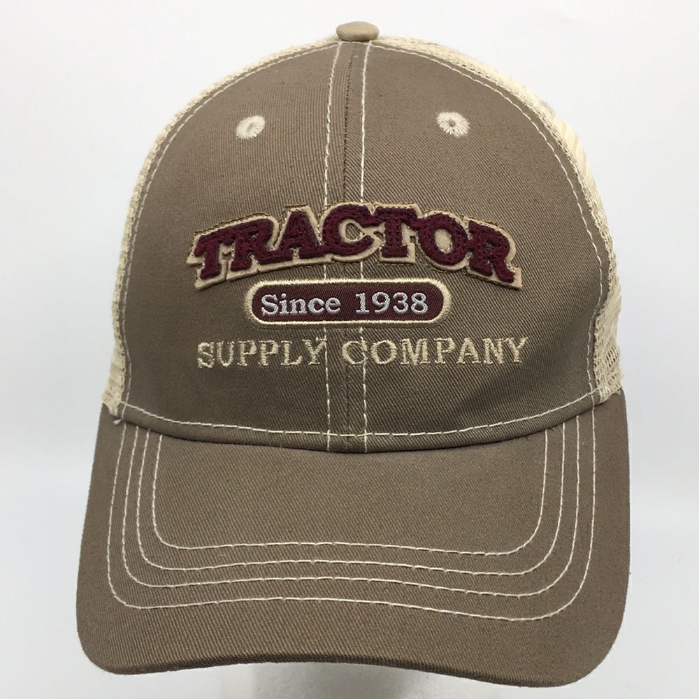 Tractor Supply Company Baseball Cap Hat with Velcro adjustable backstrap